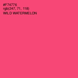 #F74776 - Wild Watermelon Color Image