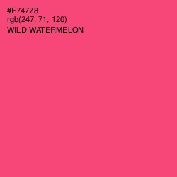 #F74778 - Wild Watermelon Color Image