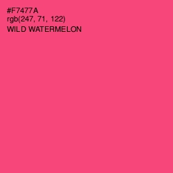 #F7477A - Wild Watermelon Color Image