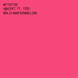 #F7477B - Wild Watermelon Color Image