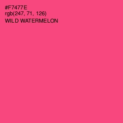 #F7477E - Wild Watermelon Color Image
