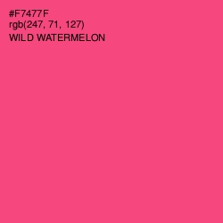 #F7477F - Wild Watermelon Color Image