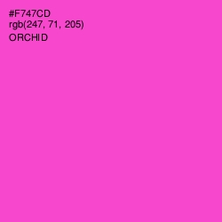 #F747CD - Orchid Color Image