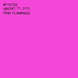#F747D9 - Pink Flamingo Color Image