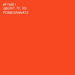 #F74821 - Pomegranate Color Image