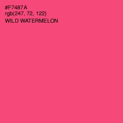 #F7487A - Wild Watermelon Color Image