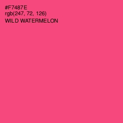 #F7487E - Wild Watermelon Color Image