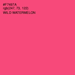 #F7497A - Wild Watermelon Color Image