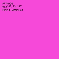 #F749D9 - Pink Flamingo Color Image