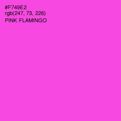 #F749E2 - Pink Flamingo Color Image