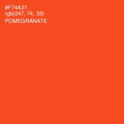 #F74A21 - Pomegranate Color Image