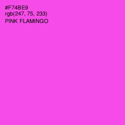 #F74BE9 - Pink Flamingo Color Image