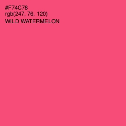 #F74C78 - Wild Watermelon Color Image