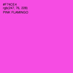 #F74CE4 - Pink Flamingo Color Image