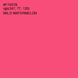 #F74D78 - Wild Watermelon Color Image