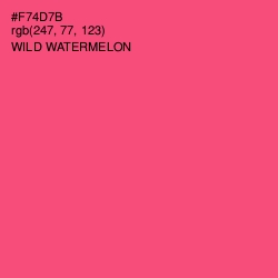 #F74D7B - Wild Watermelon Color Image