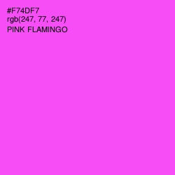 #F74DF7 - Pink Flamingo Color Image