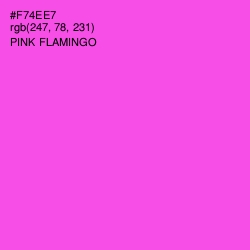 #F74EE7 - Pink Flamingo Color Image