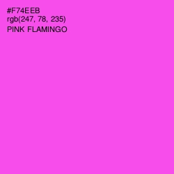 #F74EEB - Pink Flamingo Color Image