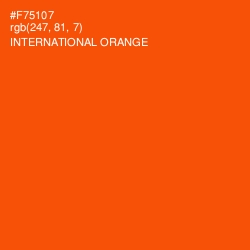 #F75107 - International Orange Color Image