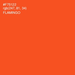 #F75122 - Flamingo Color Image