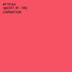 #F75164 - Carnation Color Image