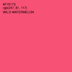 #F75175 - Wild Watermelon Color Image