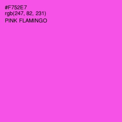 #F752E7 - Pink Flamingo Color Image
