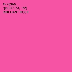 #F753A5 - Brilliant Rose Color Image