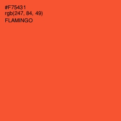 #F75431 - Flamingo Color Image