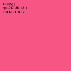 #F75583 - French Rose Color Image