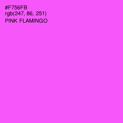 #F756FB - Pink Flamingo Color Image