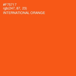 #F75717 - International Orange Color Image