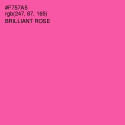 #F757A5 - Brilliant Rose Color Image
