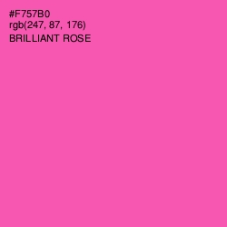 #F757B0 - Brilliant Rose Color Image