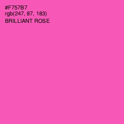 #F757B7 - Brilliant Rose Color Image