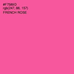 #F7589D - French Rose Color Image