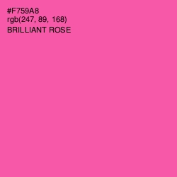 #F759A8 - Brilliant Rose Color Image