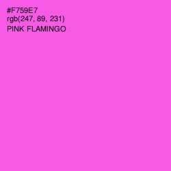 #F759E7 - Pink Flamingo Color Image