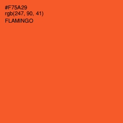 #F75A29 - Flamingo Color Image