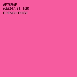 #F75B9F - French Rose Color Image