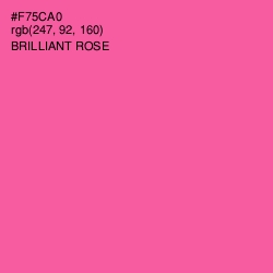 #F75CA0 - Brilliant Rose Color Image
