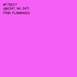 #F75EF7 - Pink Flamingo Color Image