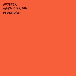 #F75F3A - Flamingo Color Image