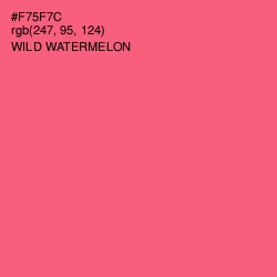 #F75F7C - Wild Watermelon Color Image