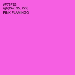 #F75FE3 - Pink Flamingo Color Image