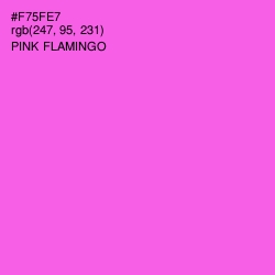 #F75FE7 - Pink Flamingo Color Image