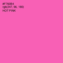 #F760B4 - Hot Pink Color Image