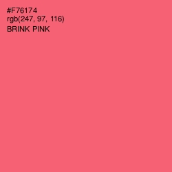 #F76174 - Brink Pink Color Image