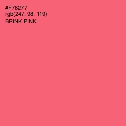 #F76277 - Brink Pink Color Image